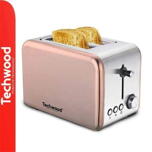 Torradeira 2 Ranhuras 850W INOX Rosa TECHWOOD - (TGPI-721)