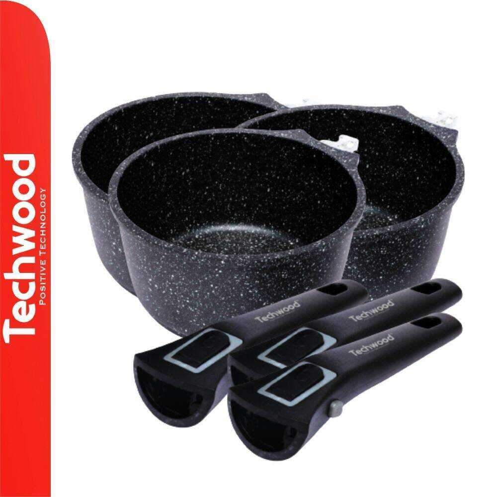 Conjunto 3 Caçarolas Ø16/Ø18/Ø20cm C/ Tampa Vidro TECHWOOD - Image 2