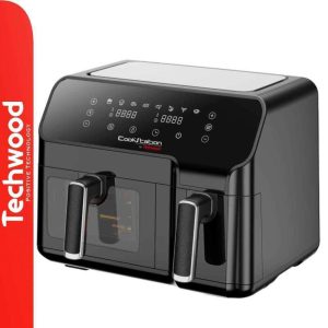 Fritadeira Elétrica Dupla S/ Óleo 2700W 8.8L~3KG TECHWOOD - (CS-927)