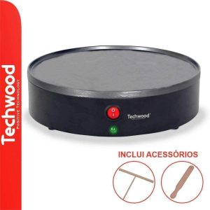 Máquina de Crepes Elétrica 23cm 800W TECHWOOD - (TCP-008)