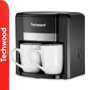 Cafeteira Elétrica 500W C/ 2 Canecas Preto TECHWOOD