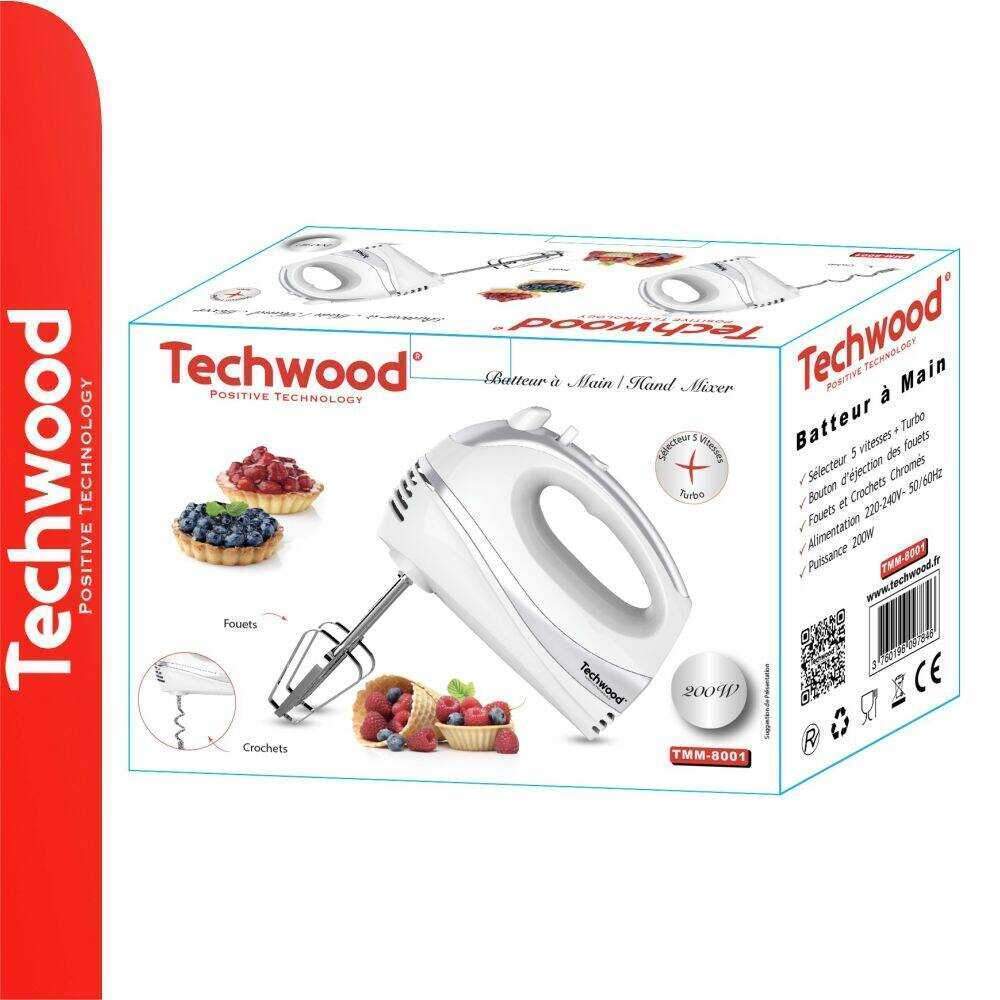 Batedeira Elétrica 200W Branca TECHWOOD - Image 2