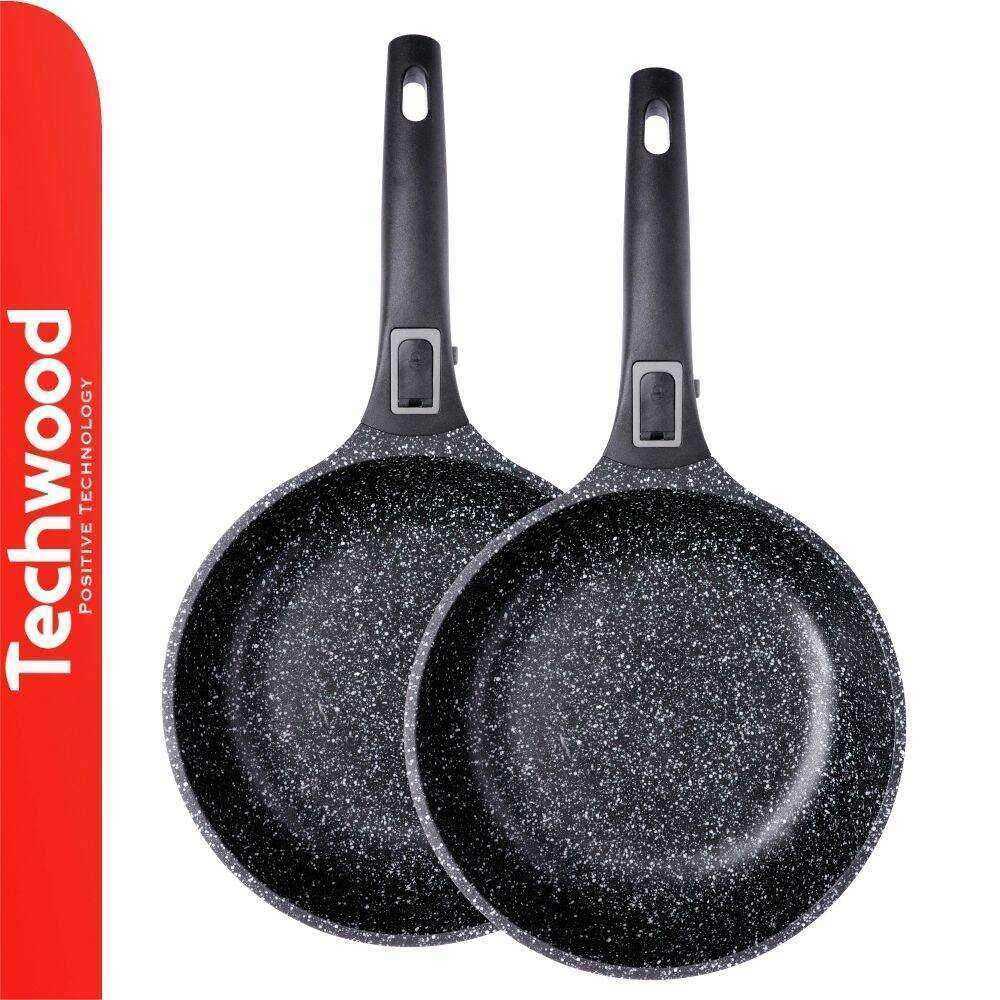 Conjunto 2 Frigideiras Antiaderentes Ø20/Ø24cm TECHWOOD - Image 2