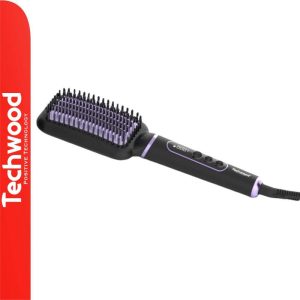 Escova Alisadora de Cabelo 60W Preto/Roxo TECHWOOD - (TBC-336D)