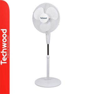 Ventoinha De Pé Branca Ø40cm 40W TECHWOOD - (TVE-4040)