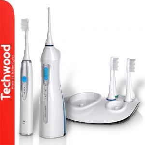 Escova de Dentes Elétrica E Irrigador Oral TECHWOOD - (TH-5501)